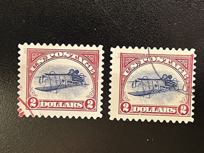 #ad #ad 2 Off Paper. Used. # 4806a Inverted Jenny Bi Plane $2 Stamp. Off Center. $3.00
