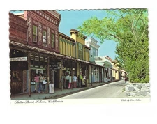 Sutter St, Folsom CA Vintage postcard unposted