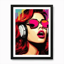Sound Washington Retro Pop Art 14 A Framed Wall Art Poster Canvas Print Picture