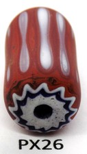 Authentic Original Antique Venetian Chevron Trade Bead African PX26 Bg 44