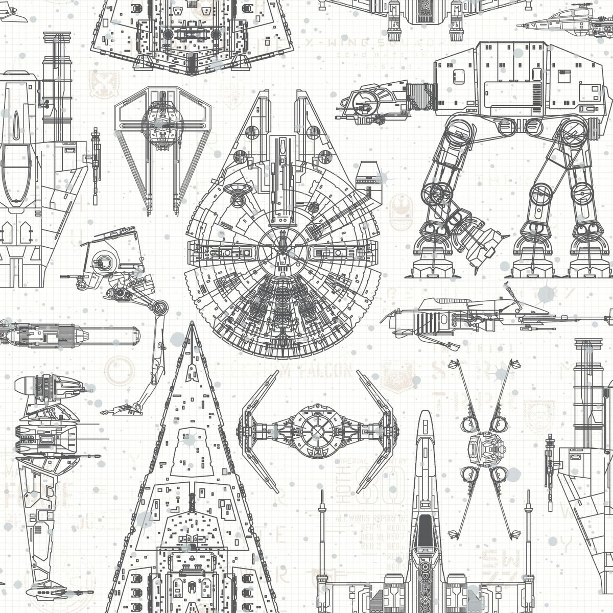Star Wars Wandtattoo – Klassisches Design, Abziehbar & Rückstandsfrei Für Wände & Glatte Flächen