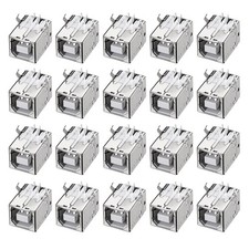 PCB USB Connector Type-B Female Jack 90 Degree DIP Printer Port 20Pcs