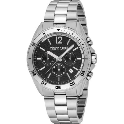 Uhr Roberto Cavalli RC5G099M0155 Herren Chronograph Edelstahl Armband Edelstahl