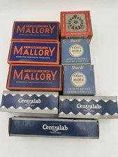 Mallory ,Centralab & JBT Rotary Switches And Meters. Lot of 9