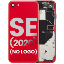 Back Housing W/ Small Components Pre-Installed For iPhone SE 2020 No Logo A