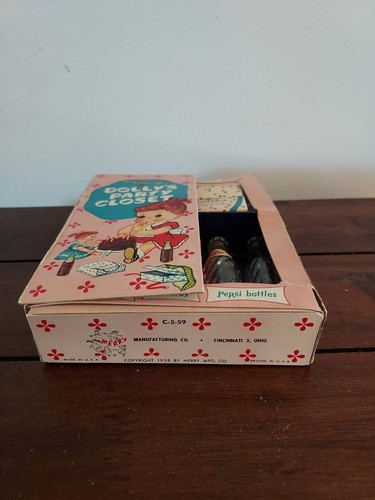 VINTAGE 1958 MY MERRY DOLLY'S PARTY CLOSET PLAYSET TOY MINIATURE PIECES RARE - 第 4/4 張圖片