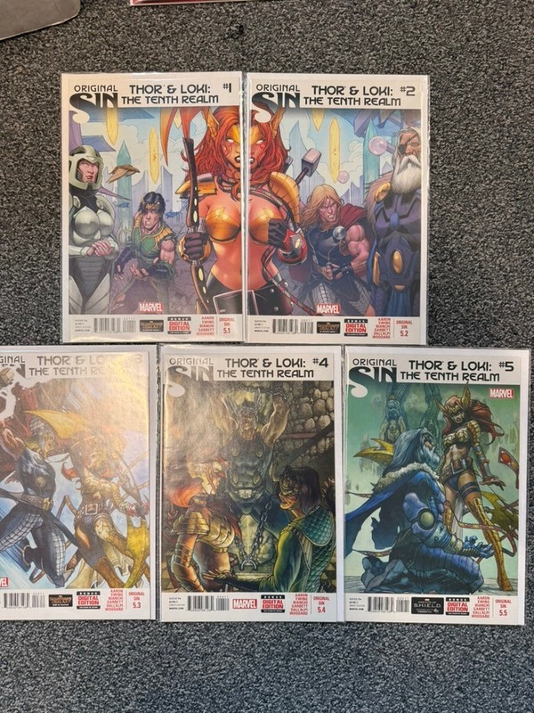 Original Sin Thor And Loki: The Tenth Realm#1,2,34 & 5 Marvel Comics 2014)
