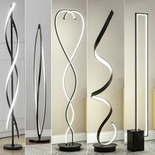 Large Tall LED Floor Lamp Reading Standing Lamp Cool White LED Modern Room Lamp