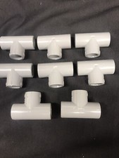 LOT OF 8 NEW 1/2" SCH-80 CPVC TEES SISCO F-439 Made In USA. Socket X Socket