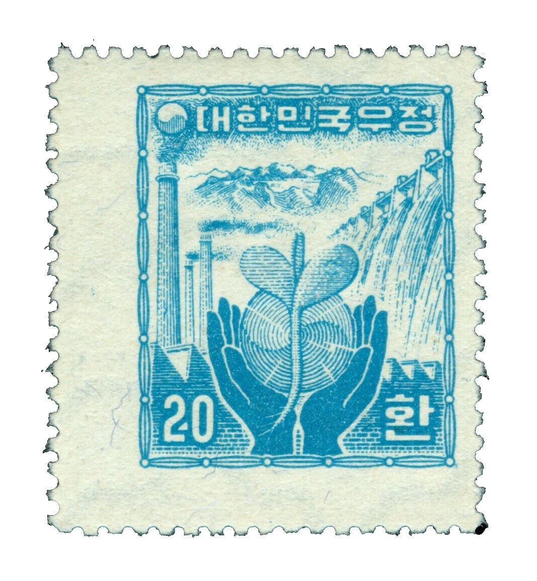 Pre-Decimal Postage Korean Stamps