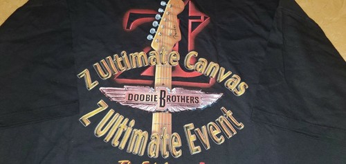 DOOBIE BROTHERS XL MENS T-SHIRT BLACK JERZEES ACTIVEWEAR 100% COTTON SHORT - Picture 7 of 7