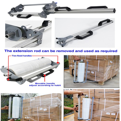 4050L Anhebungsart Hand Stretchfolie mit Cutter Doppelgriff Brandneu - Bild 16 von 22