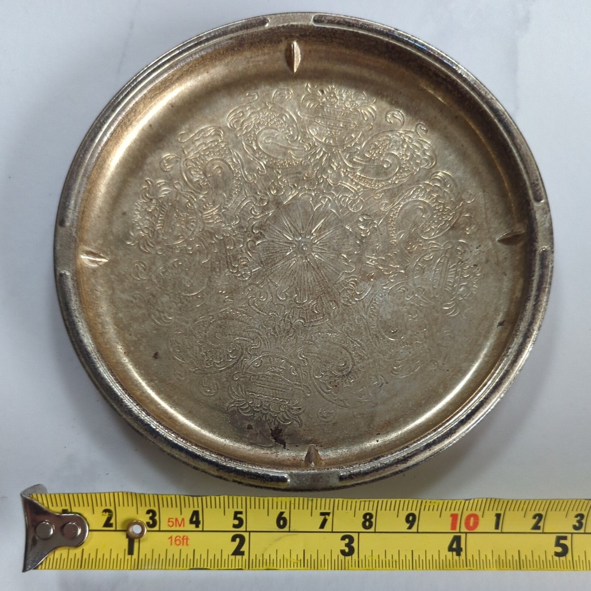 Vintage Falstaff Silver Plated 12.5cm round Dish/Tray. VGC | eBay UK