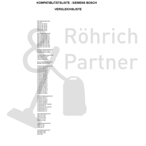 20 Staubsaugerbeutel 5-lagig für Siemens / Bosch geeignet für Swirl S67 S 67 - Bild 12 von 12