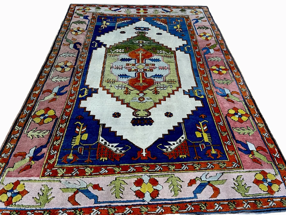 Antiker Teppich Aus Anatolien Top Qualität Und Design Handgeknüpft 275x200 Edel - Bild 1 von 4