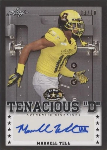 2015 Leaf U.S. Army All-American Bowl Marvell Tell #TD-MT1