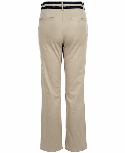 Nautica Big Boys Husky Logan Flat-Front Stretch Twill Belted Pants Size 6 - Picture 2 of 2