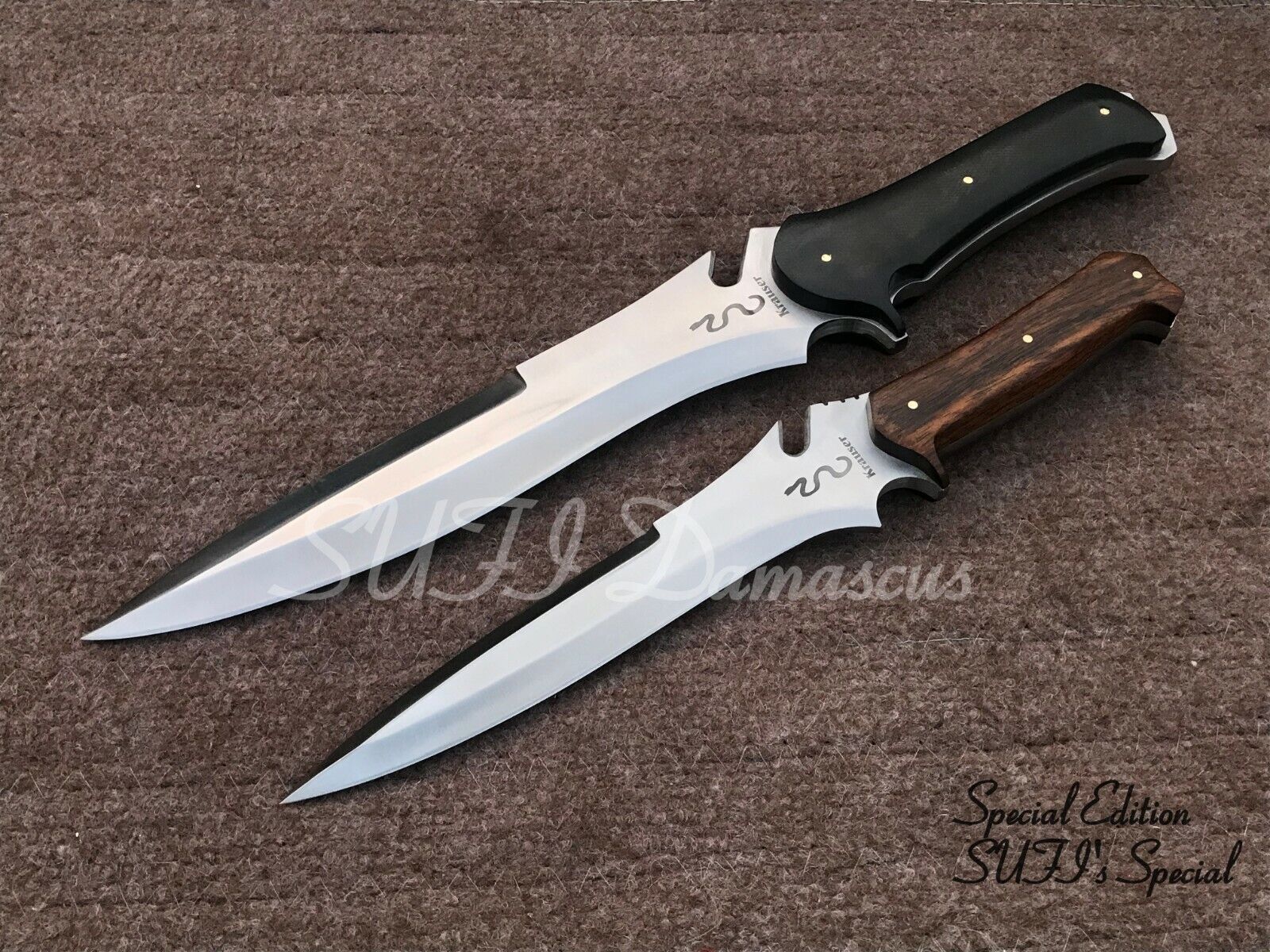  SUFI Custom Handmade 5160 Spring Steel RE4 Krauser Knife,  Hunting knife, Gaming Knife : Sports & Outdoors