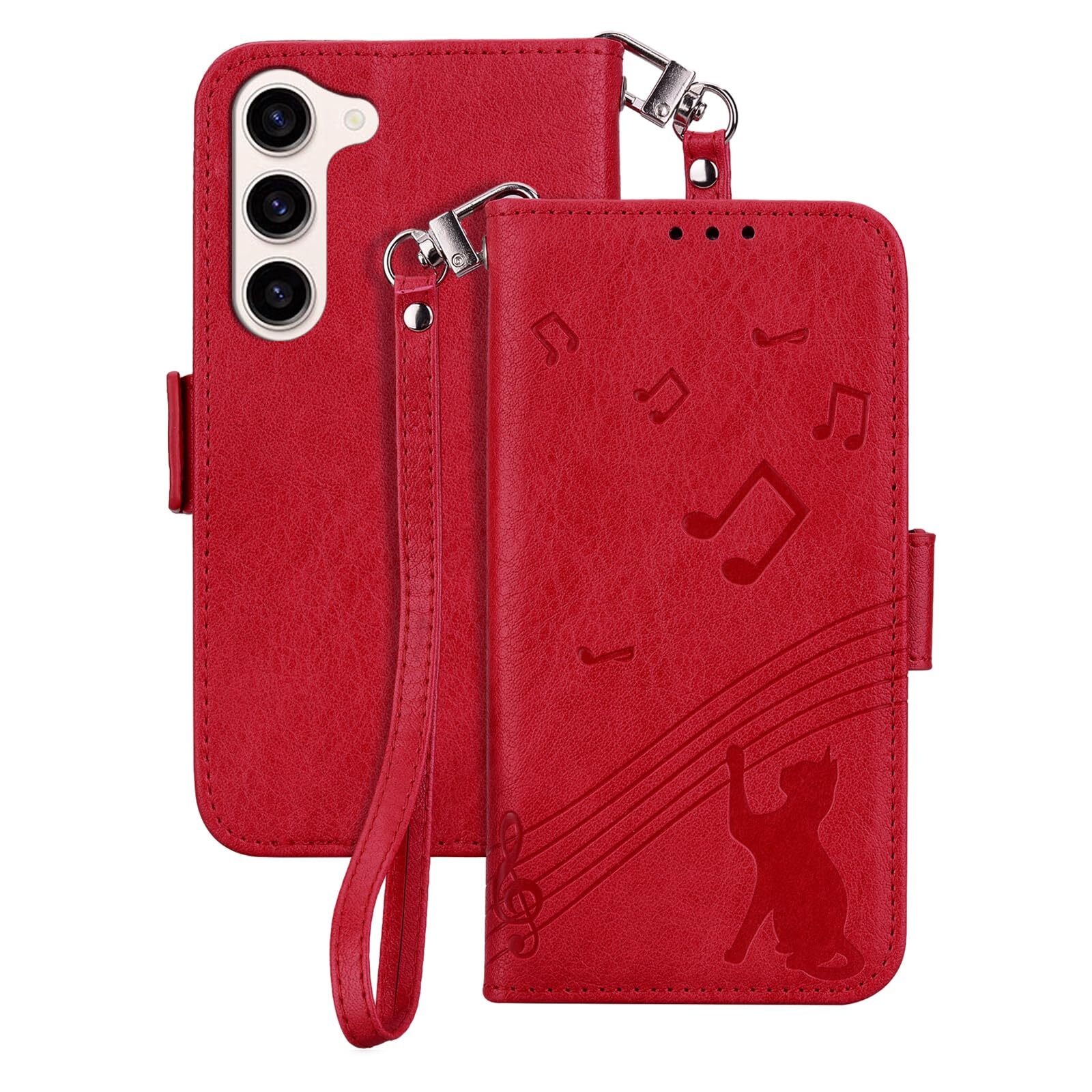 Galaxy S23 Case with Stand, Magnetic Card Storage, and Shockproof Protection 963