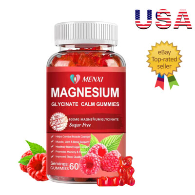 Magnesium Glycinate Gummies Highest Potency Magnesium Supplement 100% Chelated
