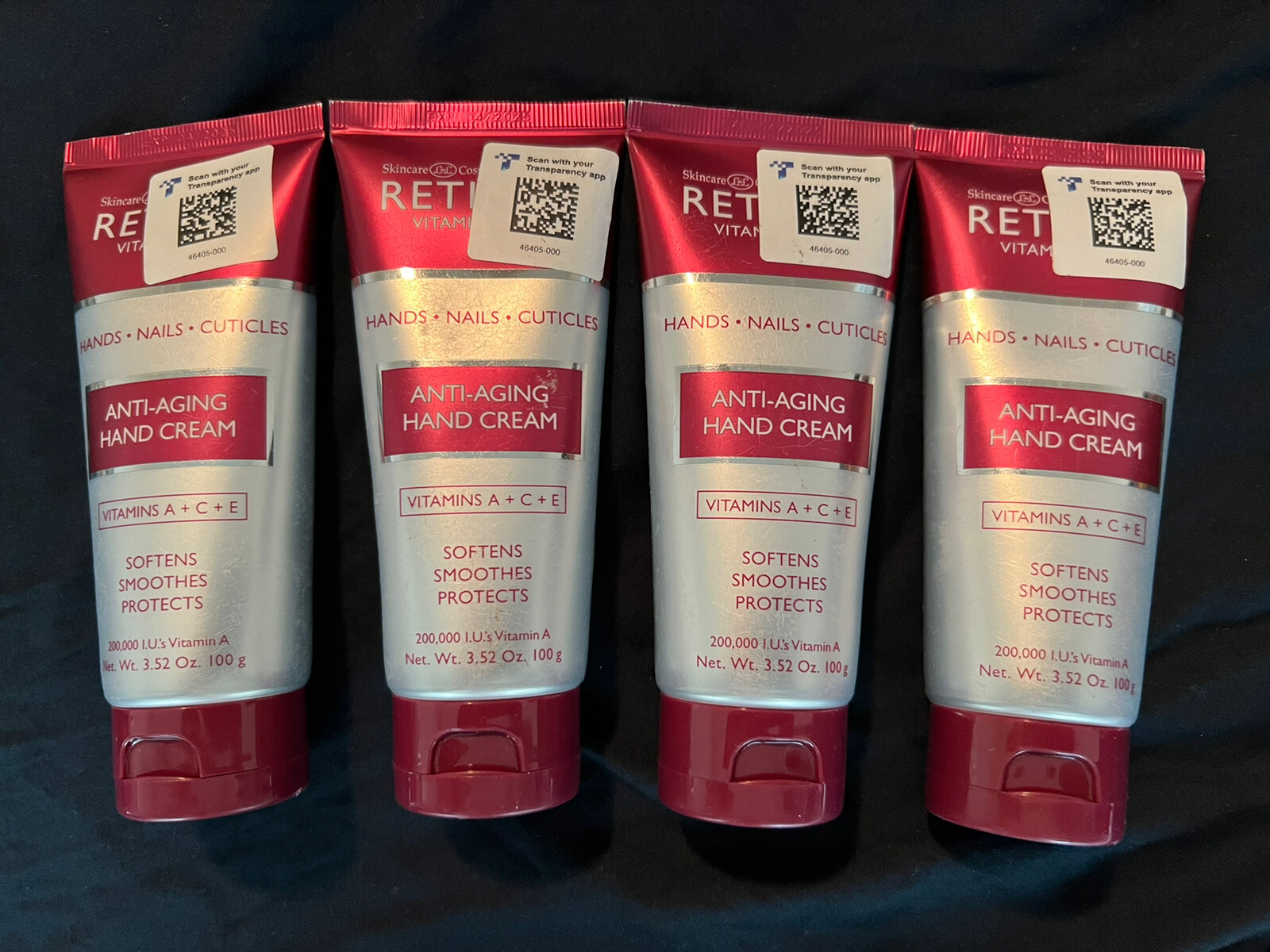 Skincare Cosmetics 4 Pack Retinol Vitamin Anti-Aging HandCream3.52oz Exp 4/25
