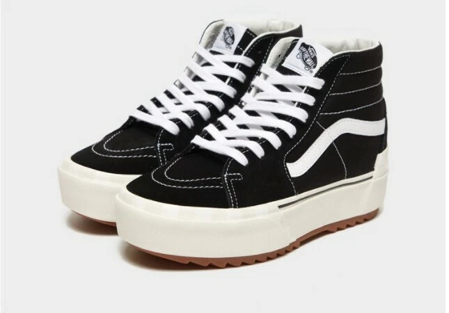 sk8 hi stacked black