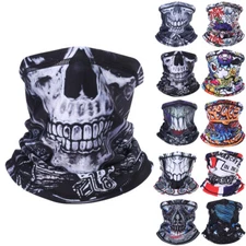 Winter Fleece Skull Mask Elastic Scarf Mask Halloween Balaclava Skiing Face Mask