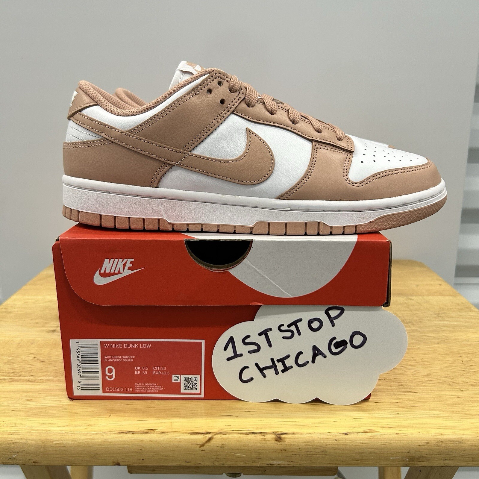 Nike Dunk Low Rose Whisper Womens Size 9W/7.5M DD1503-118 Nude Unisex NEW