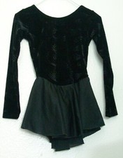 Motionwear Ice Skating Dress 6x-7 CS Black Long Sleeve