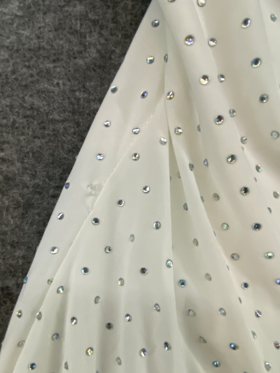 windsor white and silver dress Gabrielle Formal Sequin Long Dress