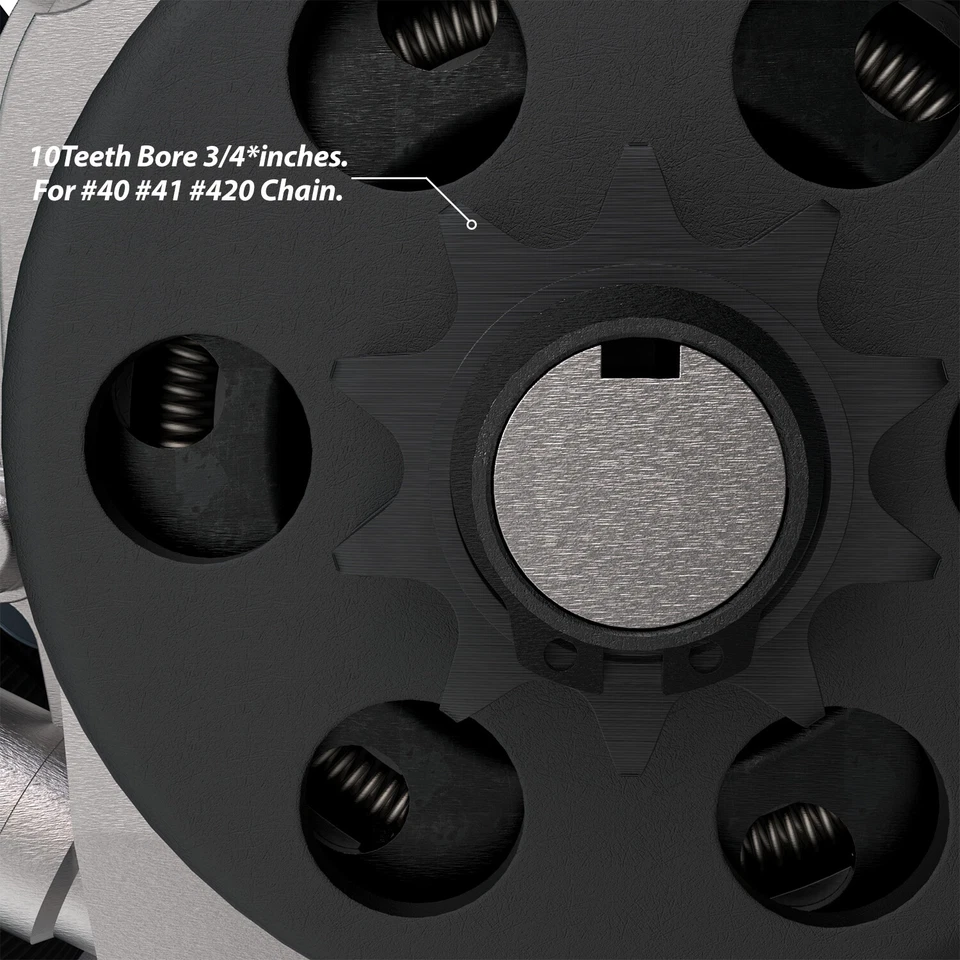 Centrifugal Clutch 3/4" Bore 10 Tooth Polaris 120 Dragon Indy PRO X XCR XC SP - Image 4 of 4