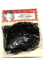 VTG Fibre Craft Quick Curls Doll Hair Black 322255 Doll Making Craft 1996 NEW
