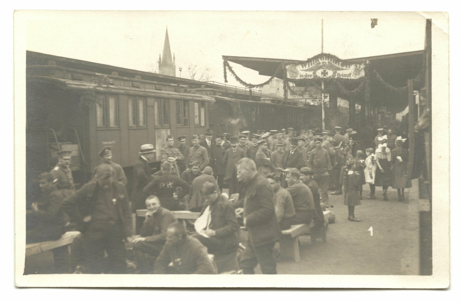 RPPC 1918? WW1 AK Prisoner of War Railroad Depot POW Limburg an der