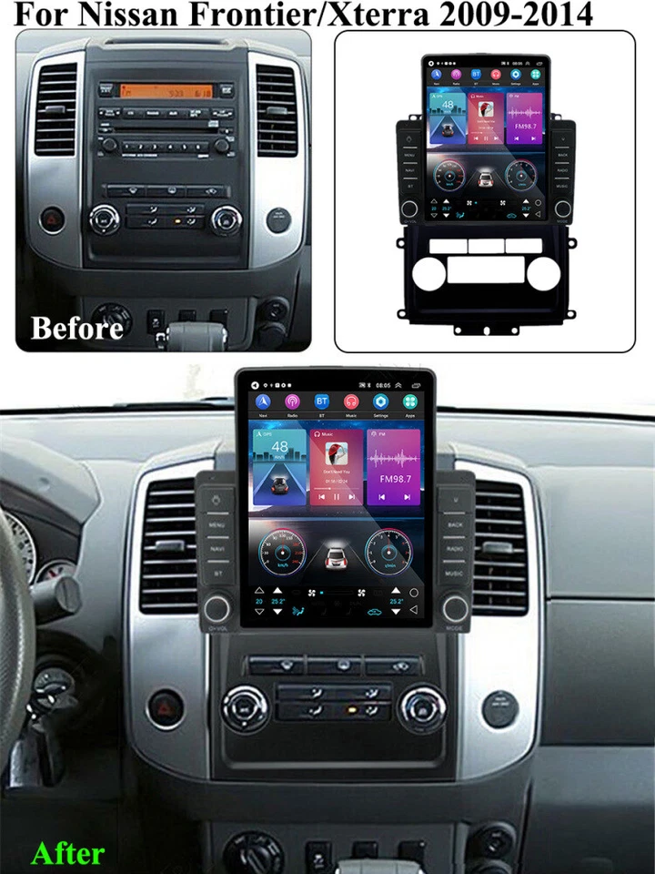 9.7" For Nissan Frontier/Xterra 2009-2014 Android 13 Apple Carplay Radio Stereo Foto 3 de 4