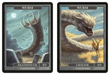 Wurm Tokens Lifelink & Deathtouch artist Scott Murphy Wurmcoil Engine MTG
