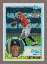 CARLOS CORREA 2018 Topps '83 SILVER PACK CHROME Insert Card #8 Mojo 1983 Astros