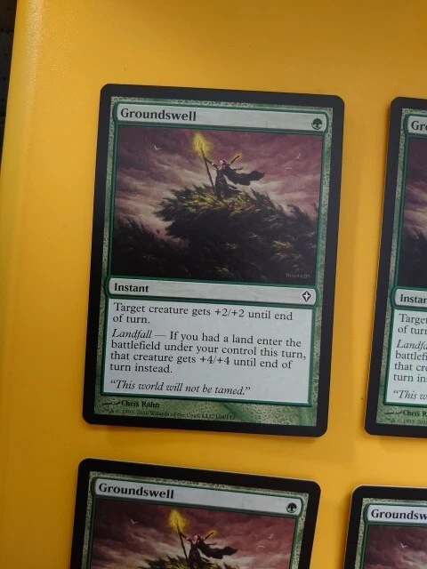 Groundswell playset Worldwake Instant 4 cardfsMagic the Gathering Card. - Image 4 of 4