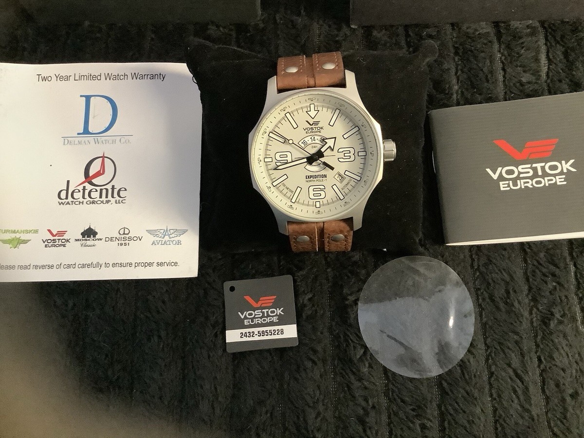 Vostok-Europe 48mm Expedition North Pole White Limited #0811/3000 Russian  Auto