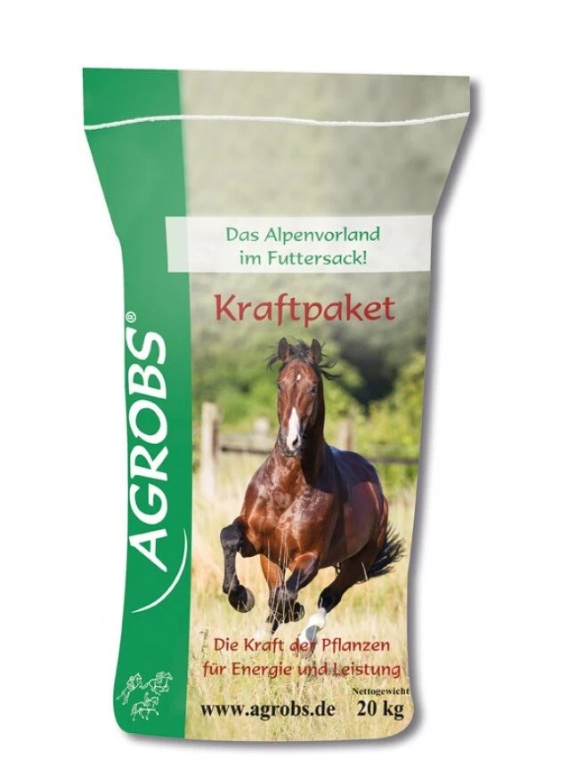 Agrobs PRE ALPIN Kraftpaket 20 kg Pferdefutter Maiscobs Luzernecobs melassefrei - Bild 3 von 3