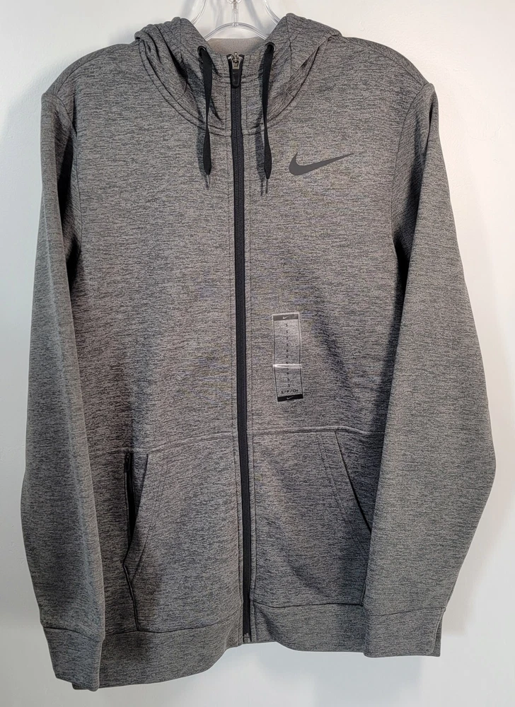 Nike Men's XL Full Zip Gray Hoodie CU6231-010
