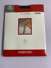 Vintage Fashion Bug Control Top Day Sheer Sandaldoot Pantyhose Size C