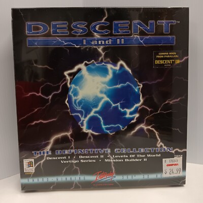 Descent I & II: The Definitive Collection Windows 95 New Factory Sealed PC, 1997