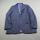 <!--F#f_0-->MJ Bale Mens Blazer Suit Jacket 38 or Small Blue Long Sleeve Work Wool<!--F/-->