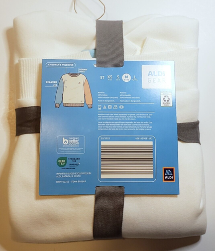 Aldi Gear Children’s Pullover Sweater 2025 Size M (8-10) - FREE SHIPPING! - Picture 2 of 5
