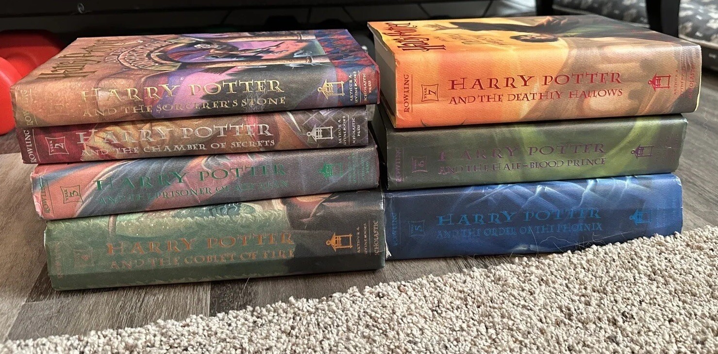 Harry Potter Hardcover Books 17 Set First American Edition J.K