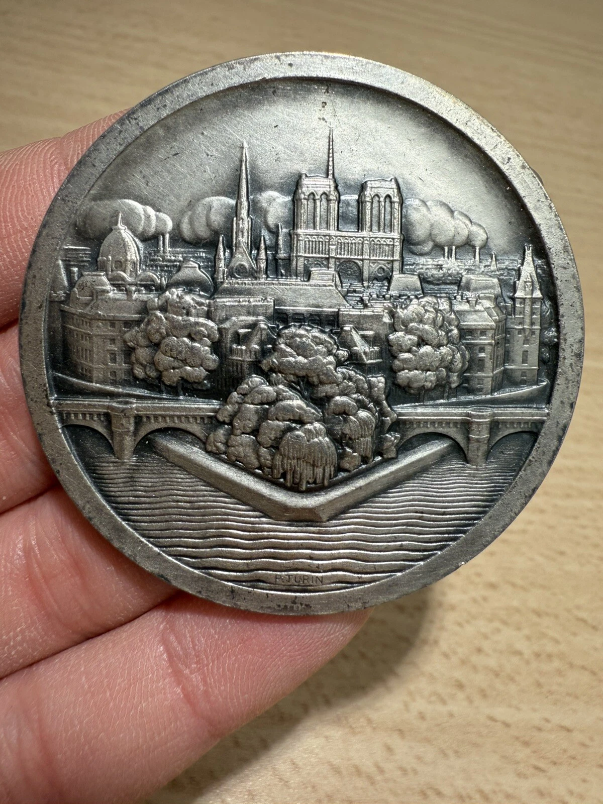 Médaille Lion International Paris Marais Remise De Charte 1969 69,12 Grammes