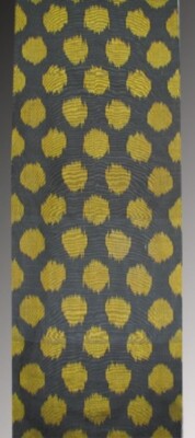 11 Yard HAND MADE UZBEK Natural SILK IKAT ADRAS FABRIC #7402