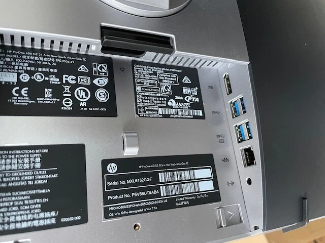 HP	ProOne 600 G2 21.5in i5-6500@3.20GHz,8GB RAM, HDD, WebCam, DVD-Rom - Image 4 of 4