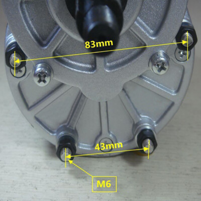 電動自転車用モーター 250W 24V 26インチ ジャンク Wheelchair Motor 24V 250W 350RPM 60mm Longer Shaft Brush DC Gear