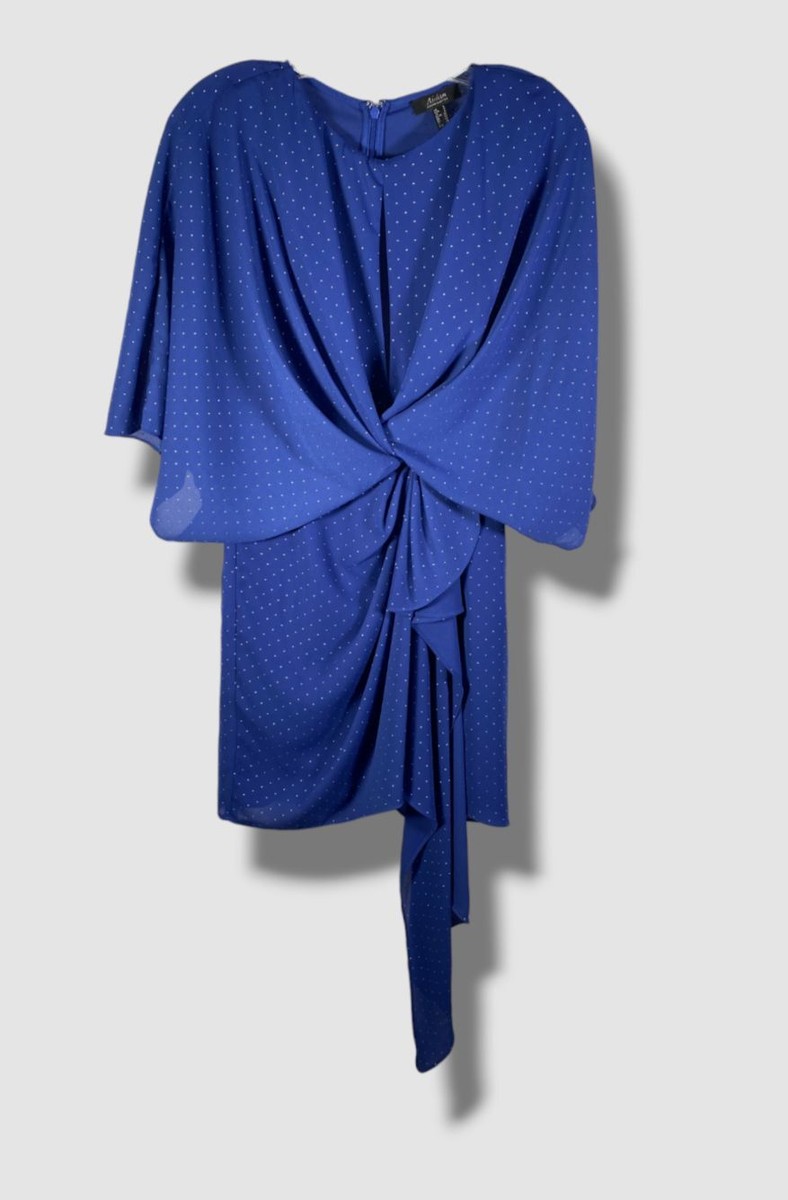 aidan mattox blue cocktail dress NWT Aidan Mattox One Shoulder Satin Cobalt Blue Cocktail Formal Dramatic Dress 0